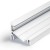 CHIMA PROFIL 14, 24x19,4mm Přisazený, rohový profil pro LED pásky, sklon 60° nebo 30°, materiál hliník, povrch surový, max šířka LED pásků w=14mm, rozměry 24x19,4mm, l=2000mm