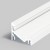 CHIMA PROFIL 14, 24x19,4mm Přisazený, rohový profil pro LED pásky, sklon 60° nebo 30°, materiál hliník, povrch bílý, max šířka LED pásků w=14mm, rozměry 24x19,4mm, l=4000mm
