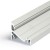 CHIMA PROFIL 14, 24x19,4mm Přisazený, rohový profil pro LED pásky, sklon 60° nebo 30°, materiál hliník, povrch elox šedostříbrný mat, max šířka LED pásků w=14mm, rozměry 24x19,4mm, l=2000mm
