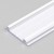 PIA PROFIL 20x3mm Přisazený profil pro LED pásky, materiál hliník, povrch bílý, max šířka LED pásků w=12mm, rozměry 20x3,3mm, l=4000mm