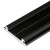 PIA PROFIL 20x3mm Přisazený profil pro LED pásky, materiál hliník, povrch černý, max šířka LED pásků w=12mm, rozměry 20x3,3mm, l=2000mm