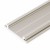 PIA PROFIL 20x3mm Přisazený profil pro LED pásky, materiál hliník, povrch elox šedostříbrný mat, max šířka LED pásků w=12mm, rozměry 20x3,3mm, l=2000mm