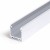FICARIA PROFIL, 23x25,1mm Přisazený, závěsný profil pro LED pásky, materiál hliník, povrch surový, max šířka LED pásků 20mm, rozměry 23x25,1mm, l=2000mm