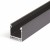 FICARIA profil Přisazený, stropní profil, materiál hliník, povrch černý, max šířka LED pásků w=20mm, rozměry 23x25,1mm, l=4000mm