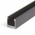 FICARIA PROFIL, 23x25,1mm Přisazený, stropní profil, materiál hliník, povrch černý, max šířka LED pásků w=20mm, rozměry 23x25,1mm, l=4000mm