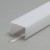 DCE7 19,5x23mm Difuzor k profilu pro LED pásky nacvakávací, čtvercový, materiál PMMA, povrch opál, propustnost 70%, rozměry 19,5x23mm, l=3000mm