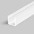 SYTHIA profil Přisazený, profil pro LED pásky, profil, materiál hliník, povrch bílý, max šířka LED pásků w=10mm, rozměry 12x12mm, l=4000mm