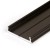SOPHI profil VELKÝ Přisazený profil pro LED pásky, materiál hliník černý, max šířka LED pásků w=16mm, rozměry 20,5x3,8mm, l=2000mm, montáž pomocí šroubů nebo adhezních pásků