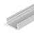 FRITILA profil Přisazený profil pro LED pásky, materiál hliník, povrch elox šedostříbrný mat, max šířka LED pásků w=12mm, rozměry 6,6x14,4mm, l=3000mm