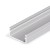 FRITILA PROFIL 6,6x14,4mm Přisazený profil pro LED pásky, materiál hliník, povrch elox šedostříbrný mat, max šířka LED pásků w=12mm, rozměry 6,6x14,4mm, l=4000mm