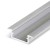 FILAGO PROFIL 21,3x6,6mm Vestavný, zápustný profil pro LED pásky, materiál hliník, povrch surový, max šířka LED pásků w=12mm, rozměry 6,6x21,3mm, l=2000mm