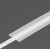 DNA6, 23,1x0,8mm Nasouvací difuzor k profilu pro LED pásky, materiál plast PP, povrch matný, propustnost 90%, rozměry 23,1x0,8mm, délka l=2000mm.