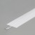 NUPHAR Difuzor nasouvací Nasouvací difuzor k profilu pro LED pásky, materiál polykarbonát PP, povrch opál, propustnost 70%, rozměry 31x0,8mm, l=2000mm
