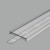 DCC9 30,3x4,3mm Difuzor k profilu pro LED pásky nacvakávací, materiál PMMA, povrch čirá, propustnost 93%, rozměry 30x4,3mm, l=2000mm