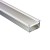 AL-05 VESTAVNÝ HLLINÍKOVÝ profil pro LED PÁSKY Vestavný hliníkový profil, ČIRÉ plexi, hliník, 15x9mm, max šířka LED pásku w=12mm, max délka v celku max 4000mm, cena za 1m