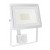 FRATER 30W, IP44, PIR LED reflektor se senzorem pohybu PIR, dosah 2-10m, čas 10s-7min, nastav. směr svícení, hliník, povrch bílá, krycí sklo čiré, LED 30W, 2770lm, denní 6000K, Ra80, 230V, IP44,  tř.1, 188x160x28mm.