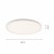 DISKON LED 36W, 48W Stropní, nebo závěsné svítidlo, těleso plast bílá, difuzor plast opál, LED 36W, 3600lm, přepínatelná teplota CCT teplá 3000K, neutrální 4000K, denní 6000K, Ra80, 230V, IP20, rozměry d=400mm, h=26mm
