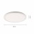 DISKON LED 36W, 48W Stropní, nebo závěsné svítidlo, těleso plast bílá, difuzor plast opál, LED 48W, 4800lm, přepínatelná teplota CCT teplá 3000K, neutrální 4000K, denní 6000K, Ra80, 230V, IP20, rozměry d=500mm, h=26mm