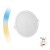 ZARE RO smart, 12W Stropní, podhledové svítidlo, hliník, bílá, difuzor plast opál, LED 12W, 1150lm, ovl smart telefon Tuya, WiFi, stmív, nast teplota CCT teplá 3000K - denní 6500K, 230V, IP20, rozměry d=162mm, h=38mm