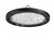 FUIT 100W, IP65 Závěsné průmyslové svítidlo, těleso hliník, povrch černá, krycí plast čirý, LED 100W, 12500lm, neutrální 4000K, Ra80, vyzař. úhel 90°, IK07, 230V, IP65, rozměry d=230mm, h=77mm.
