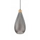 HAUSAL HL II, 1x60W E27 Závěsné svítidlo, základna kov, difuzor sklo kouřová šedá, pro žárovku 1x60W, E27, 230V, IP20, tř.2, rozměry d=160mm, h=380mm, závěsný kabel l=2530mm lze zkrátit.